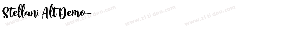 Stellani Alt Demo字体转换